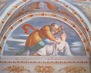A morte da Virgínia, luneta, 1531-32